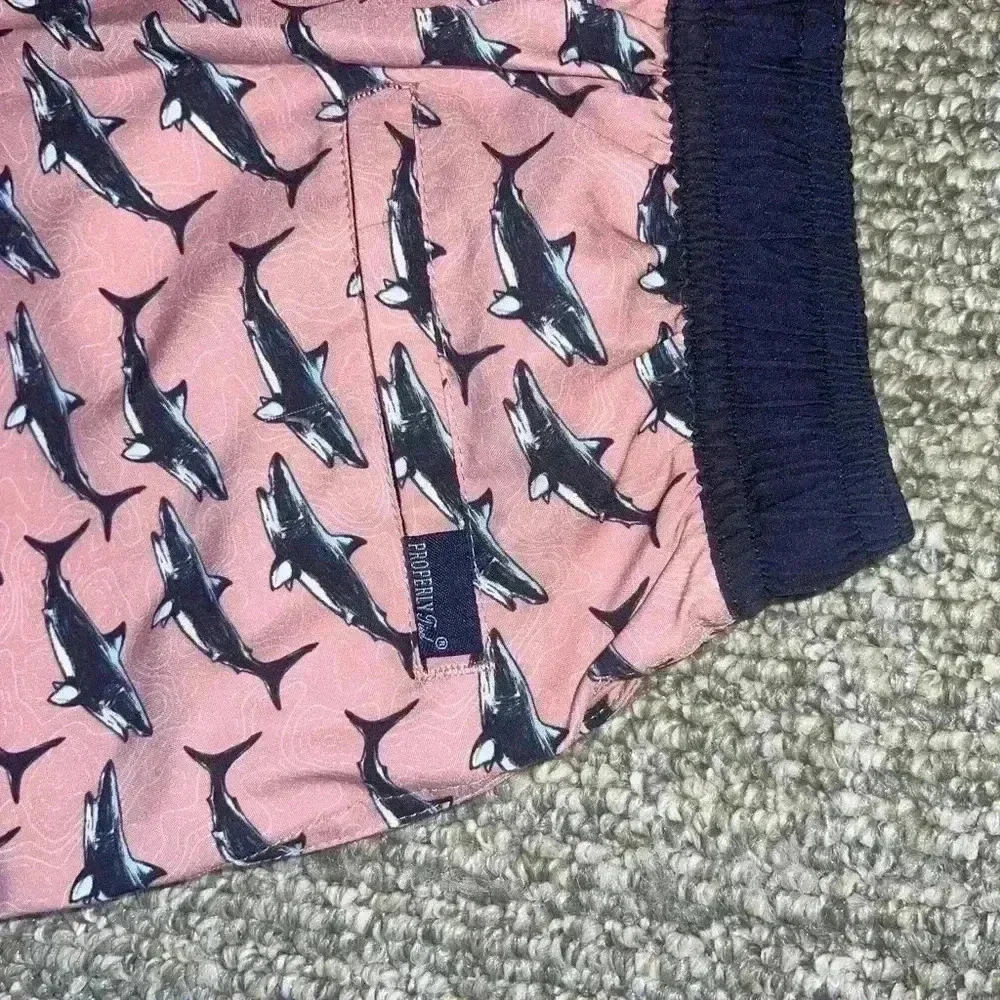 SHORDEES SWIM TRUNKS SHARKS SIZE 6